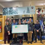 Ski-Relay Cheque Presentation